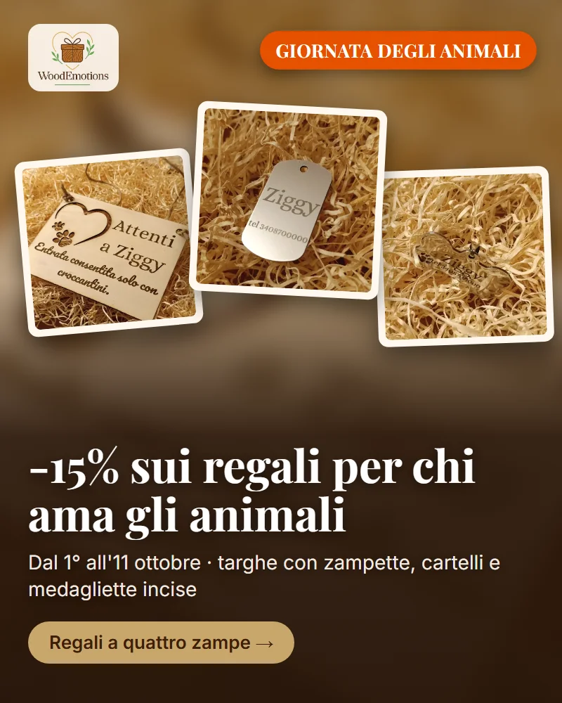 Wood Emotions - regali personalizzati in legno