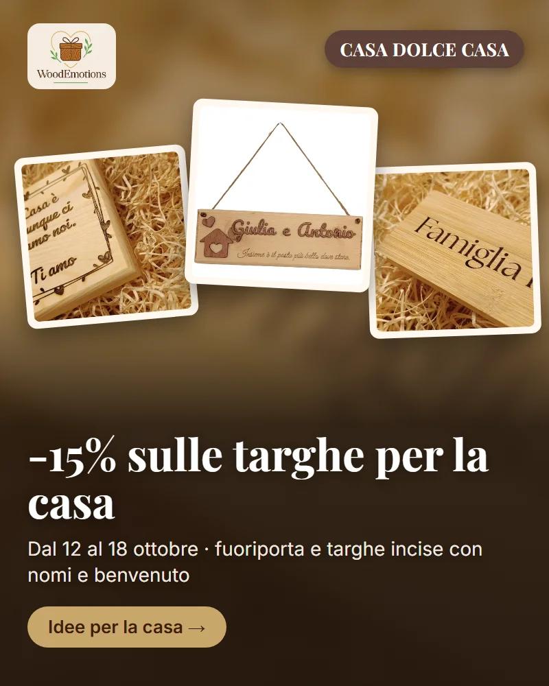 Wood Emotions - regali personalizzati in legno
