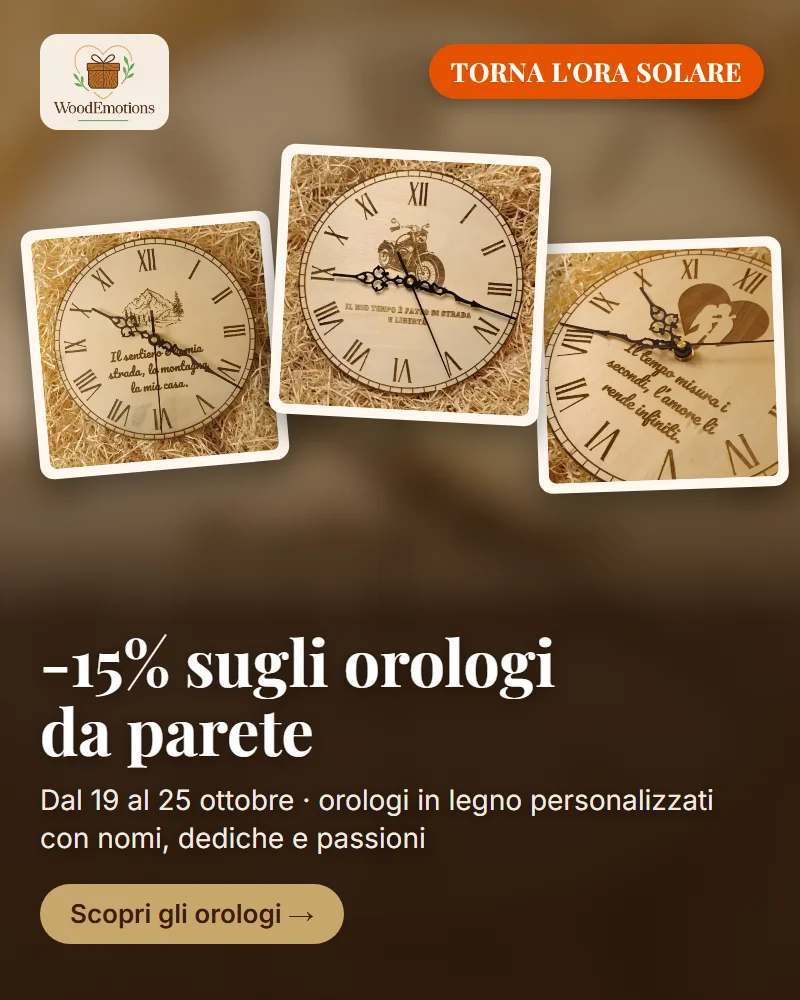 Wood Emotions - regali personalizzati in legno