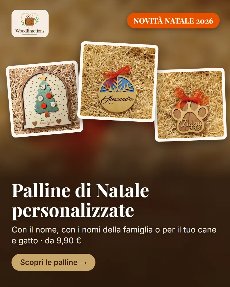 Wood Emotions - regali personalizzati in legno