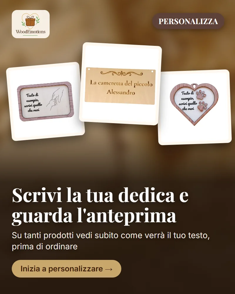 Wood Emotions - regali personalizzati in legno