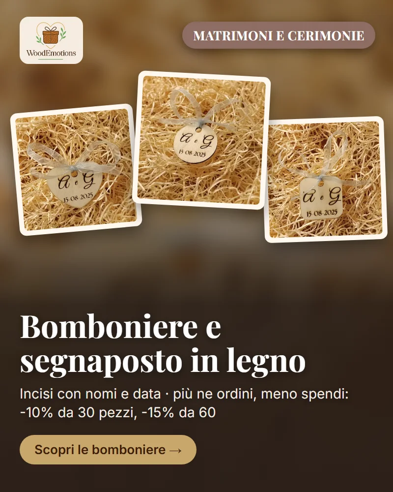 Wood Emotions - regali personalizzati in legno