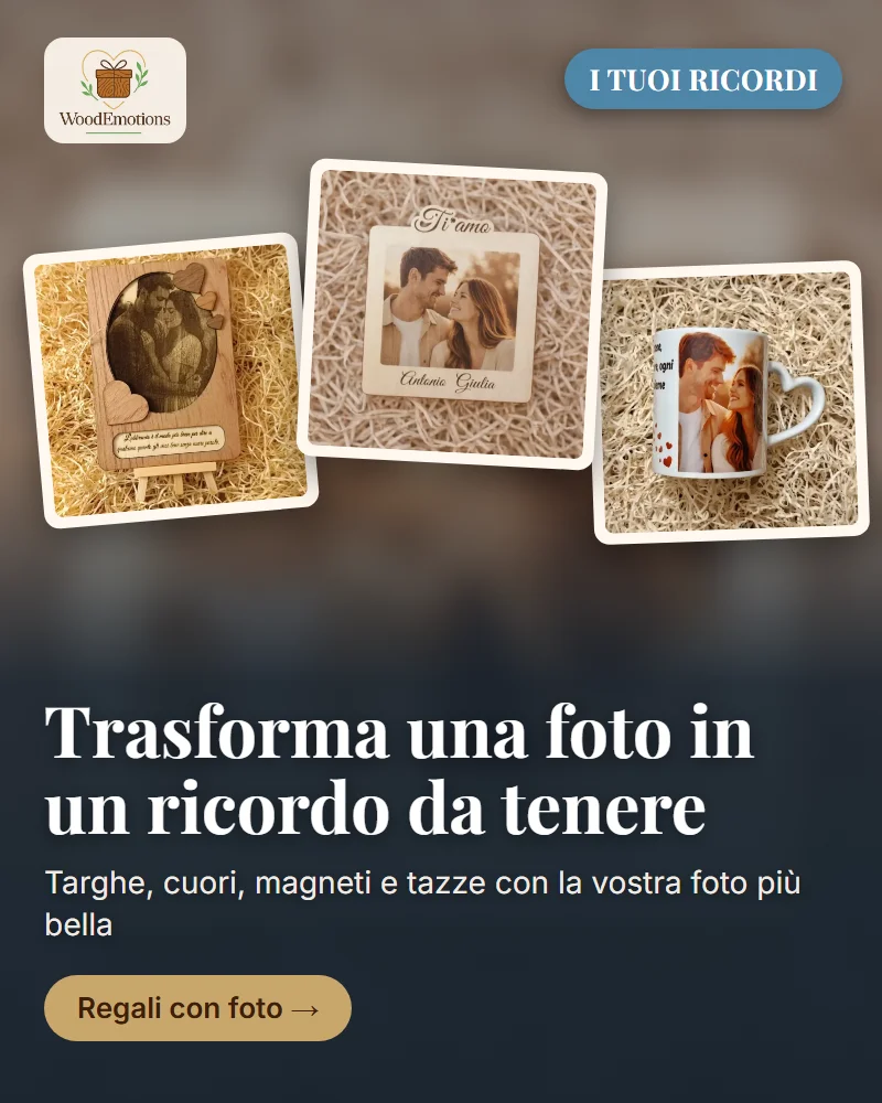 Wood Emotions - regali personalizzati in legno