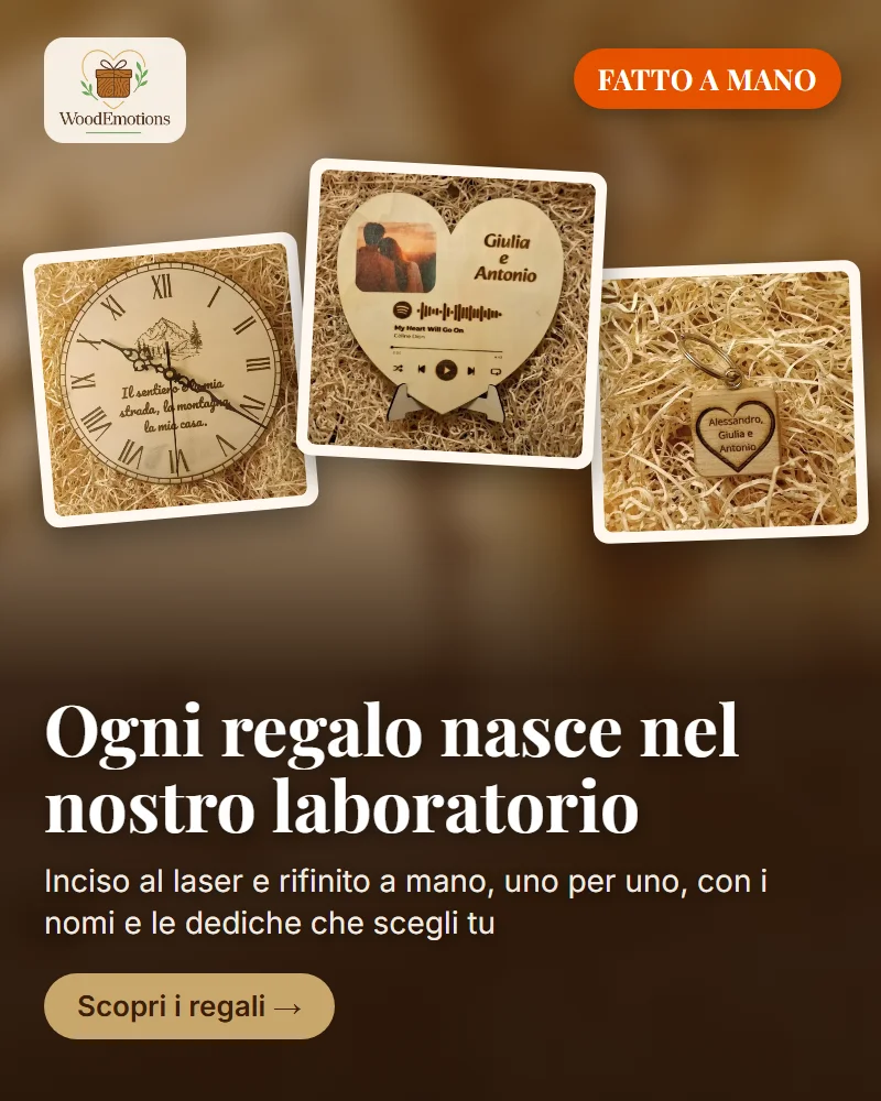 Wood Emotions - regali personalizzati in legno