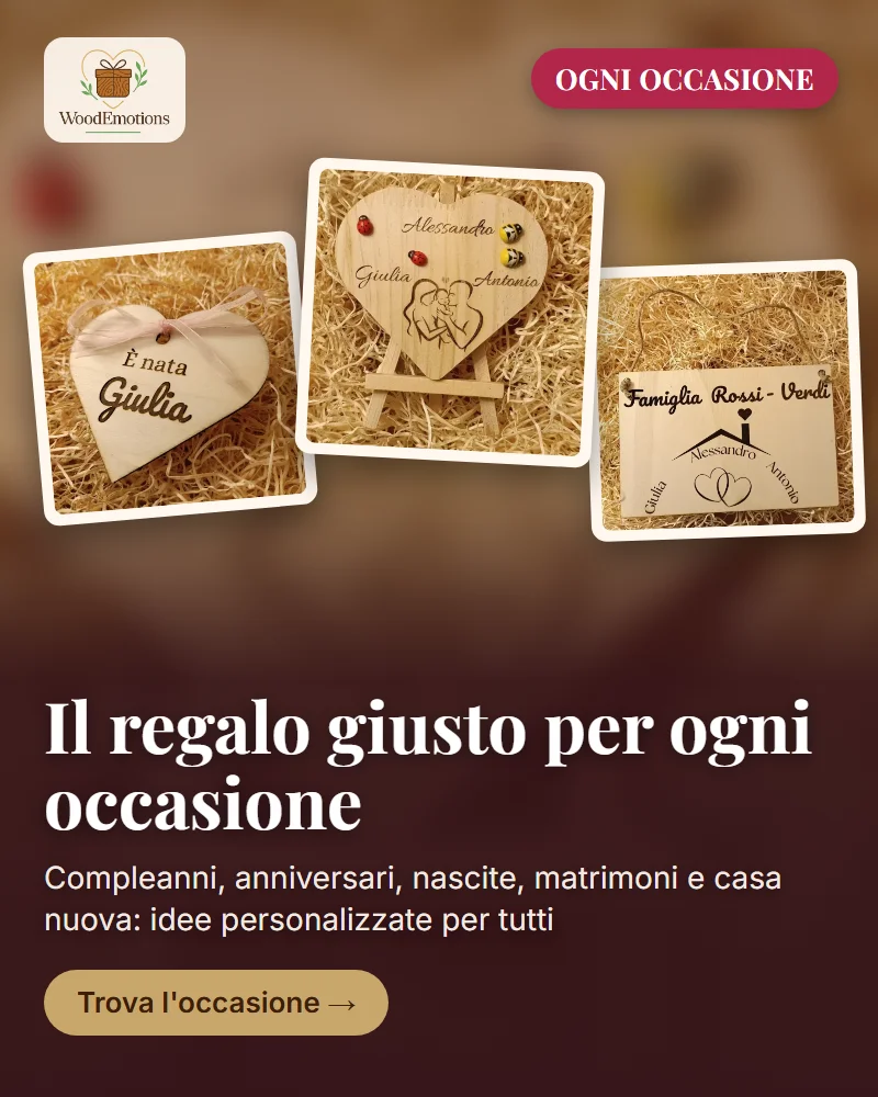 Wood Emotions - regali personalizzati in legno