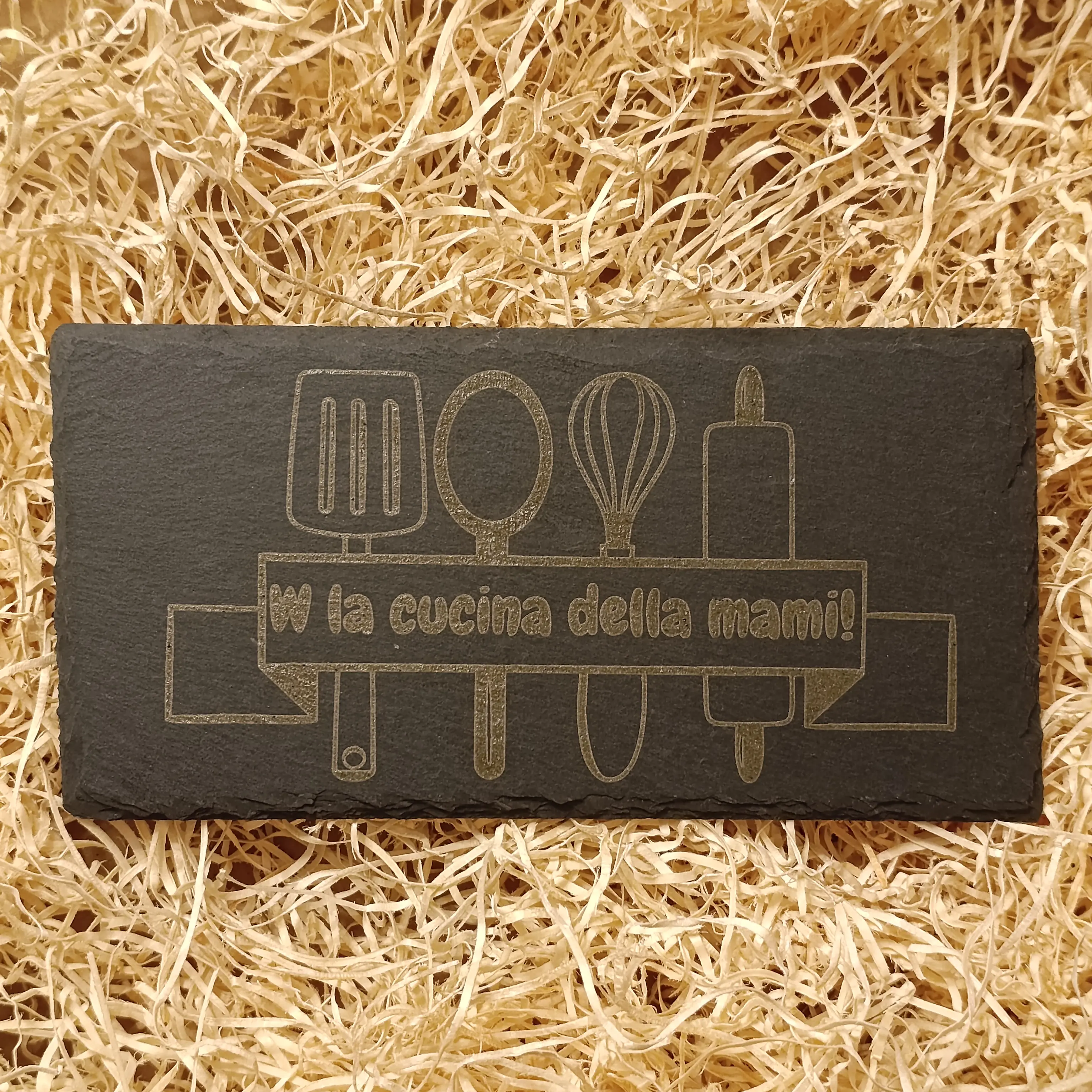 Acquista Vassoio antracite 20×10 cm personalizzabile - prodotti artigianali in legno e candele