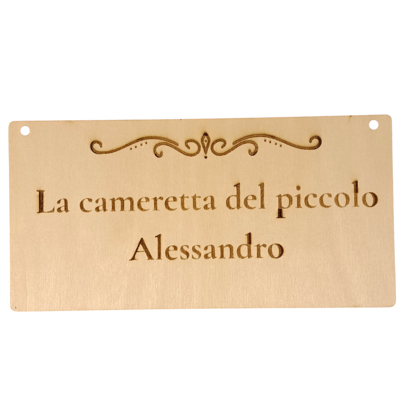 Acquista Targhetta 20x10 cm spessore 2mm - prodotti artigianali in legno e candele