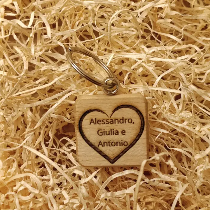 Acquista Portachiavi in legno - varie forme - prodotti artigianali in legno e candele