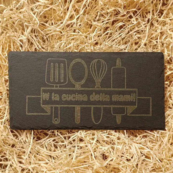 Acquista Vassoio antracite 20×10 cm personalizzabile - prodotti artigianali in legno e candele